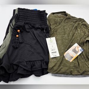 GIRL LOT AVIA T-shirts NO BOUNDARIES Shorts 6 Items sz XS